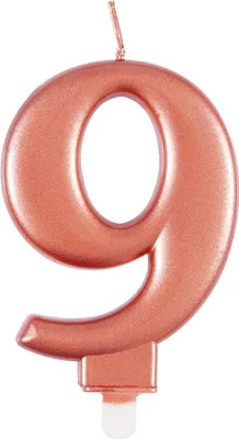Produktbild von Kerzenzahl Rosegold #9
