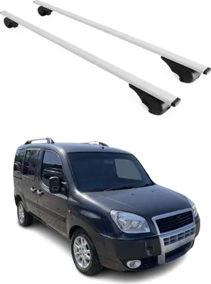 Produktbild von Dachträger Gepäckträger für Fiat Doblo 2000-2010 Grundträger Metall Silber 2tlg