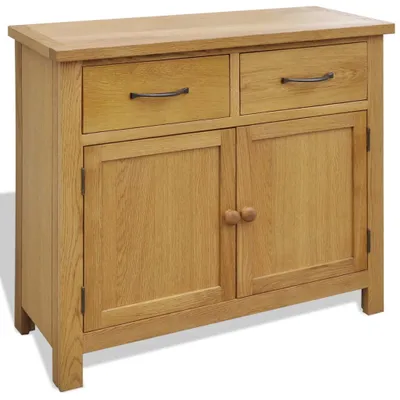 Obrázek produktu pro Komoda 90 x 33,5 x 83 cm masivní dubové dřevo