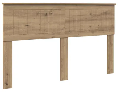 Image de Tête de lit vidaXL en bois composite chêne artisanal