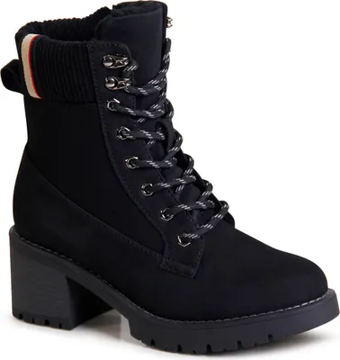 Produktbild von topschuhe24 2601 Damen Winter Velours Stiefeletten Kurzstiefel, Farbe:Schwarz, Größe:38 EU