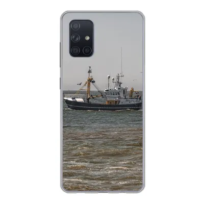 Produktbild von MuchoWow® Handyhülle Schutzhülle Hülle für Samsung Galaxy A51 5G Nordsee - Fischerboot - Wasser Silikon Softcase Handy Hülle - Abbildung