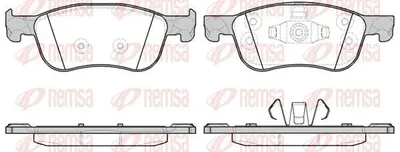 Produktbild von REMSA Bremsbeläge Satz Vorne Bremsklötze für FORD Fiesta Mk7 Schrägheck 1776.00