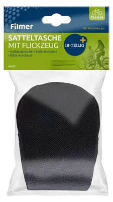 Immagine prodotto di Filmer 45.027 Borsa porta attrezzi per bicicletta con kit di riparazione da 18 pezzi