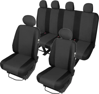 Produktbild von VW Crafter (2006-2016) Stoff Sitzbezüge Sitzschoner 6 Sitze 1+1+4