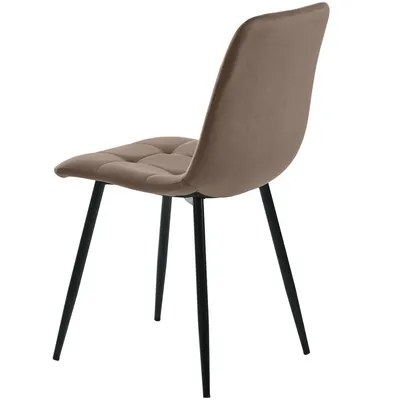 Produktbild von Flieks Essgruppe Esstisch mit 4 Esszimmerstuhl, Sitzgruppe Küchentischset 5tlg., Küchentisch mit 4 Esszimmerstuhl, Stuhl mit Samtbezug, Braun Gold