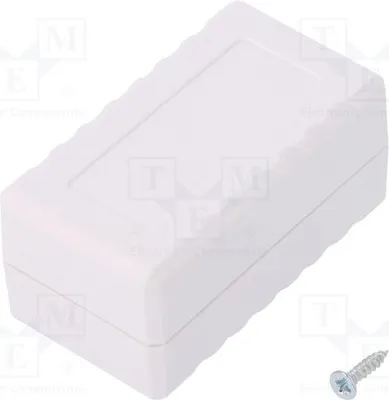 Imagen del producto de 1 x Carcasa: universal, color blanco, modelo Z130B.Carcasa universal:* Y: 56 mm* Z: 27 mm* X: 31 mm