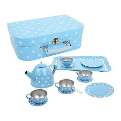 Produktbild von Bigjigs Toys Blau gepunktetes Teeservice