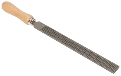 Produktbild von Holzfeile flach 250 mm 2-klingig mit Holzgriff