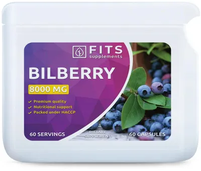 Obrázok produktu pre Bilberry Strong 8000 mg, 60 kapsúl