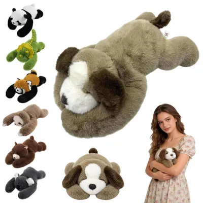 Imagen del producto de Peluche de perro relleno, ideal para brindar comodidad y relajación (30 cm)