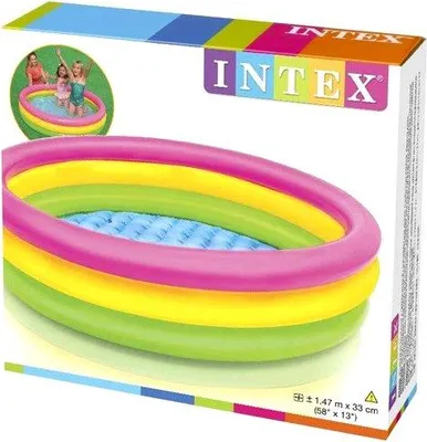 Zdjęcie produktu dla Intex 57422, 275 l, Basen nadmuchiwany, Dziecko, Wielobarwny