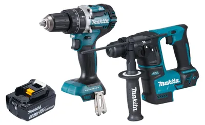 Produktbild von Makita DLX 2278 F1 Akku Kombo Kit + DHP 484 Schlagbohrschrauber 54 Nm + DHR 171 Bohrhammer 1,2 J + 1x Akku 3,0 Ah - ohne Ladegerät