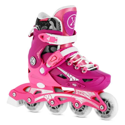 Produktbild von NILS EXTREME Inlineskates NA1055 BLAZE rosa verstellbar ABEC-7 Gr. 35-38