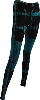 Produktbild von Leggings - Batik - Muster 02 - schwarz - blau-petrol