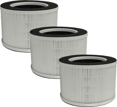 Produktbild von vhbw 3x Luftilter kompatibel mit Medion Life E350 Luftreiniger - Kombifilter Vorfilter + HEPA + Aktivkohle