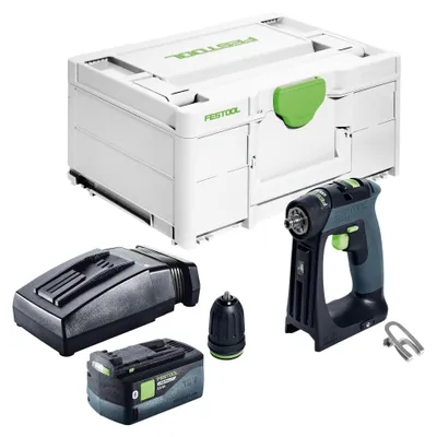 Immagine prodotto di Trapano avvitatore a batteria Festool CXS 18 18 V 40 Nm brushless + 1x batteria 5,0 Ah + caricabatterie + systainer