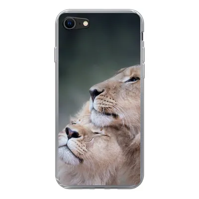Produktbild von MuchoWow® Handyhülle Schutzhülle Hülle für iPhone 7 Löwe - Wilde Tiere - Big Five Silikon Softcase Handy Hülle - Kartenhalter