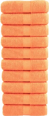 Produktbild von Möbel Premium-Seiftücher SOLUND 10 Stk. Orange 30x30 cm 600 g/m² - Duschtücher 137373
