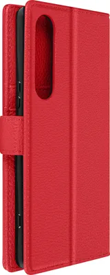 Produktbild von Avizar, Kunstlederhülle mit Kartenfächern für Sony Xperia 1 V, Rot