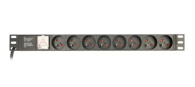 Zdjęcie produktu dla gembird 8 französische Steckdosen, 10 A, C14-Stecker, 3 m