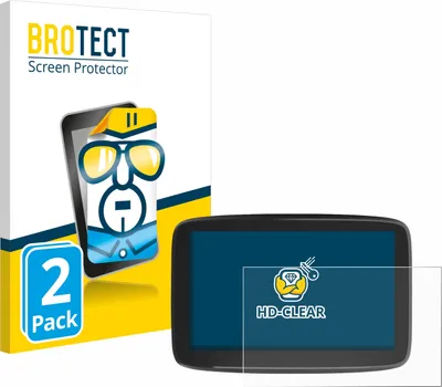 Produktbild von 2x Für TomTom GO Classic 6" Schutzfolie BROTECT Displayschutz Display Schutz Folie Klar Transparent