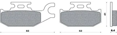 Produktbild von Bremsbeläge Kh413 Gesintert Metallic (Gold) (Ft 4109)