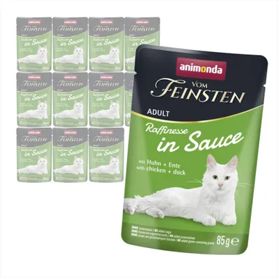 Zdjęcie produktu dla Animonda Vom Feinsten 12x85g Mokra Karma Dla Kota Kurczak z Kaczką w Sosie