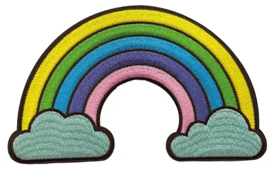 Produktbild von Roth Bügelbild Regenbogen Stickerei 11 cm x 175 cm