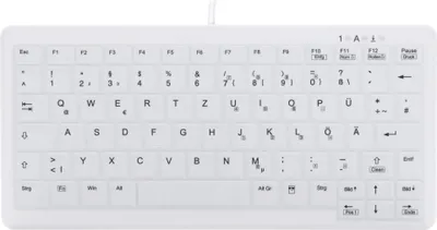 Obrázok produktu pre CHERRY AK-C4110 klávesnica USB QWERTZ nemecká biela (AK-C4110F-U1-W/GE)