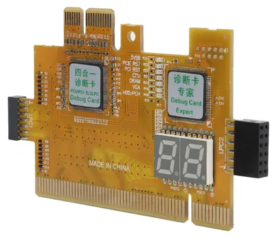 Zdjęcie produktu dla Karta diagnostyczna do komputerów stacjonarnych PCI/PCIe 2LPC, analizator 4 w 1, zestaw do testów diagnostycznych płyty głównej i debugowania 2-bitowego