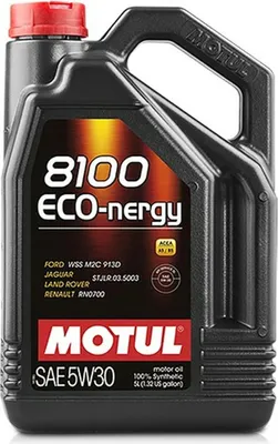 Zdjęcie produktu dla Olej Motul 5W30 5L 8100 Eco Nergy / Sl / A5/B5 / Wss M2C 913D / Rn0700 / Stjlr.03.5003 / Honda / Volvo