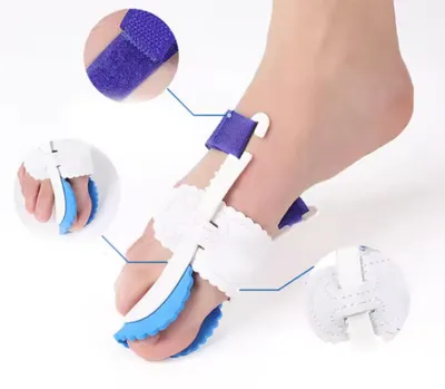 Obrázek produktu pro CHPN – Noční ortéza pro palec u nohy – pravá noha – ortéza na prsty – ortéza na palec – noční ortéza na palec – pravá strana – korekce prstů – hallux valgus (deformace palce)