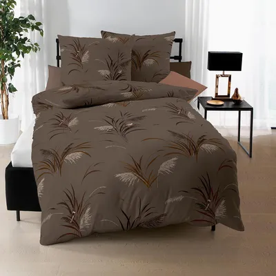 Produktbild von Kaeppel Interlock Jersey Bettwäsche Swing mocca 155x220 cm + 80x80 cm