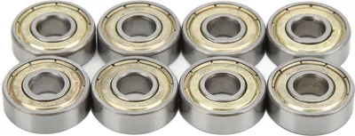 Produktbild von 8 Stück, 608ZZ Kugellager, ABEC 11, Skateboard-Lager, Stahl, 8x22x7 mm, für Tanzrollen, Skatemodelle