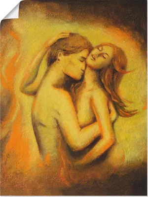 Produktbild von ARTland Poster Liebesrausch - erotische Malerei Größe: 60x80 cm