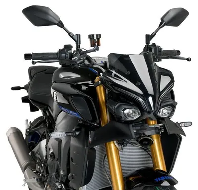 Obrázok produktu pre PUIG 21471J Naked predný spojler vhodný pre YAMAHA MT-10 matná čierna