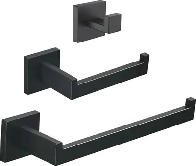 Imagen del producto de Conjunto de accesorios para baño, color , acero inoxidable SUS304, para montaje en pared, ideal para toallas y papel higiénico
