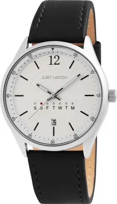 Produktbild von Just Watch Herrenuhr Echtlederband