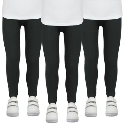 Produktbild von TupTam Mädchen Leggings Herbst Leggins Winterleggings Thermoleggins 3er Pack, Farbe: Schwarz, Größe: 140