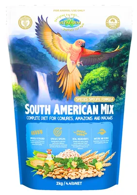 Produktbild von VETAFARM- Südamerikanischer Mix - Ganzjahresgranulat für LEBENSMITTEL, PFERDE, AMAZON und ANDERE PAPULE AUS SÜDAMERIKA 2Kg