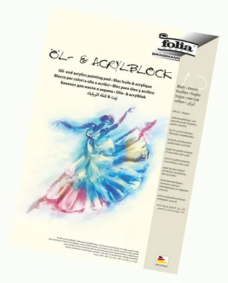 Produktbild von Folia 8363 - Öl- und Acrylmalblock, 290g/qm, DIN A3, 10 Blatt