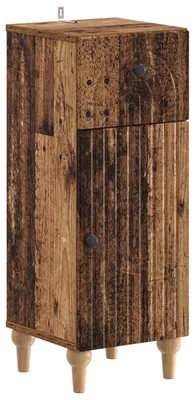 Obrázek produktu pro Skříňka do koupelny ALKMAAR, masivní dřevo, 30 x 31 x 80 cm
