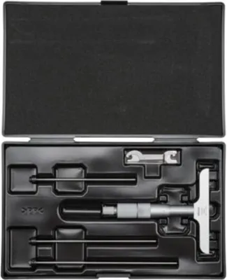 Image de Micromètre de profondeur Mitutoyo, inserts interchangeables 0-100 mm, base 101 mm