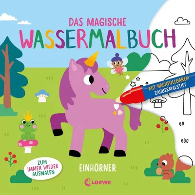 Produktbild von Das magische Wassermalbuch - Einhörner