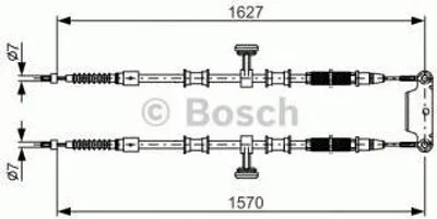 Produktbild von Bosch Seilzug, Feststellbremse  1 987 482 147