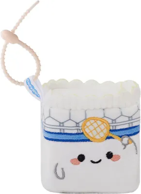 Productafbeelding van Sleutelhanger - Badminton - Anti-Stress Knuffel - Geheugenschuim - Gadget - Cadeau - Sport - Revalidatie - Angst