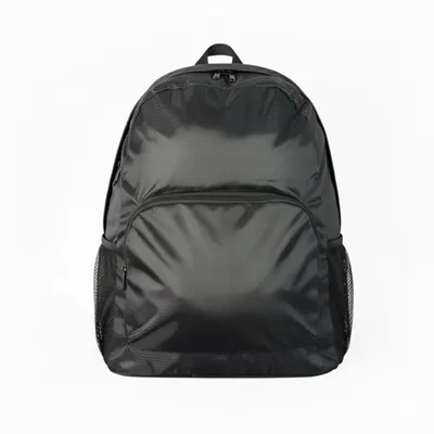 Produktbild von Faltbarer Rucksack Schwarz Leichter Tagesrucksack & Fahrradrucksack Wasserabweisend 40x32x18 cm Faltbar
