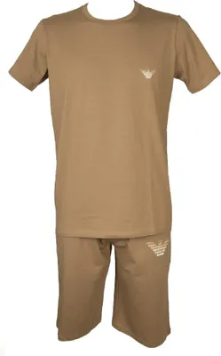 Immagine prodotto di Pigiama uomo manica corta pantalone corto bermuda girocollo cotone EMPORIO ARMANI articolo 111019+111004 4P563, M, Cotone 95%,Spandex 5%