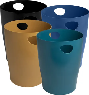Image de Exacompta 8x Corbeille à papier Ecobin Neo Deco Couleurs assorties 453505D